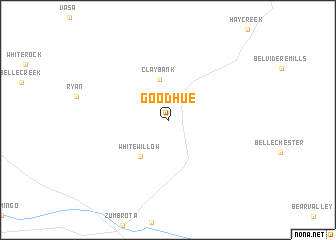 map of Goodhue