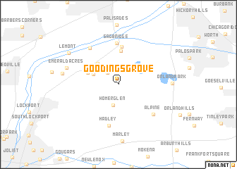 map of Goodings Grove