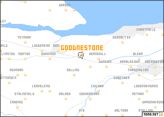 map of Goodnestone