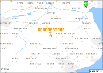 map of Goodnestone