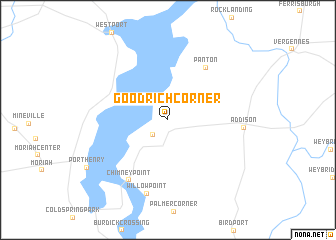map of Goodrich Corner