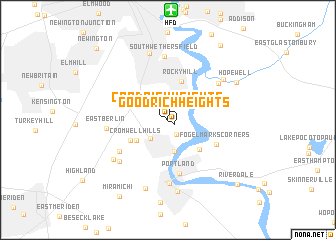 map of Goodrich Heights