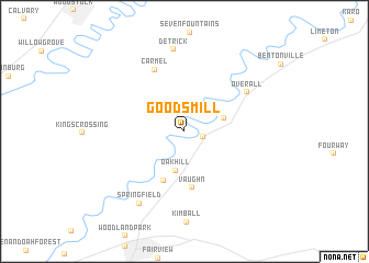 map of Goods Mill