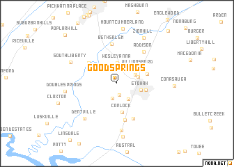 map of Goodsprings