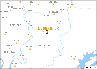 map of Goodwater