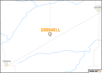 map of Goodwell