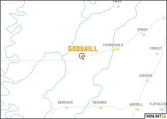 map of Goodwill