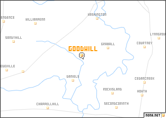 map of Goodwill