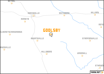 map of Goolsby