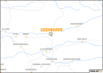 map of Goomburra