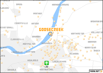 map of Goose Creek