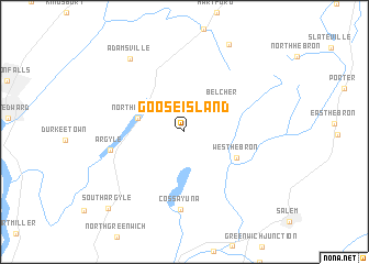 map of Goose Island
