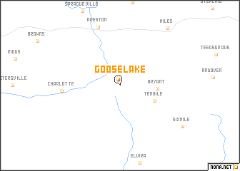 map of Goose Lake