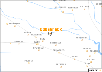 map of Gooseneck