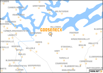 map of Gooseneck