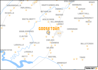 map of Goosetown