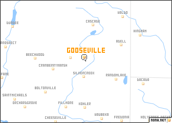 map of Gooseville