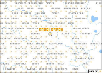 map of Gopālasram