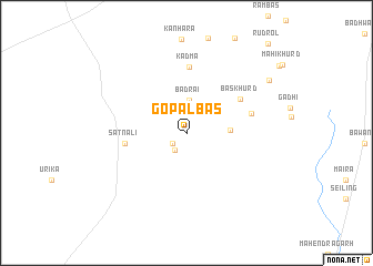 map of Gopālbās