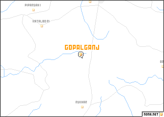 map of Gopālganj