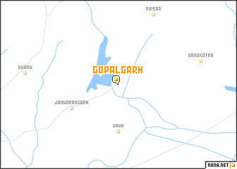 map of Gopālgarh