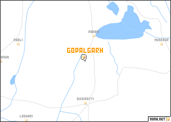 map of Gopālgarh