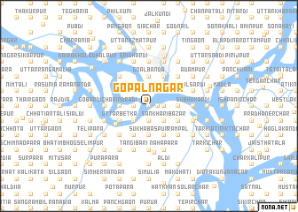 map of Gopālnagar