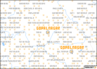 map of Gopālnagar