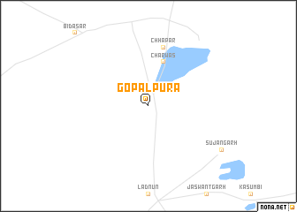 map of Gopālpura