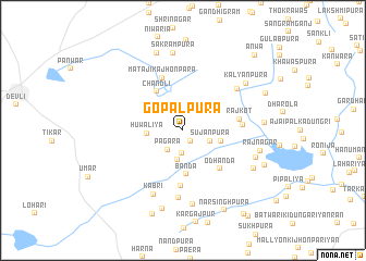 map of Gopālpura