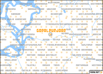 map of Gopālpur Joār