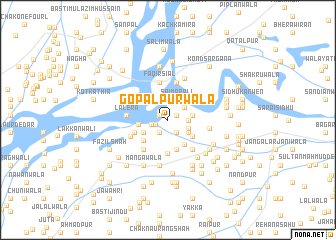 map of Gopālpurwāla