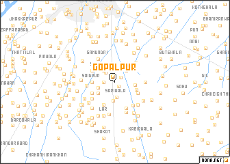 map of Gopālpur