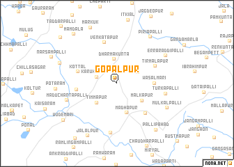 map of Gopālpur