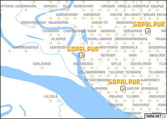 map of Gopālpur