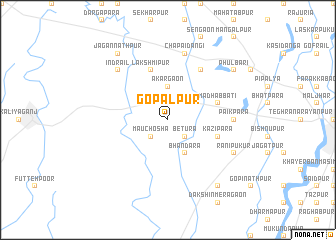 map of Gopālpur