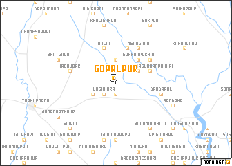 map of Gopālpur