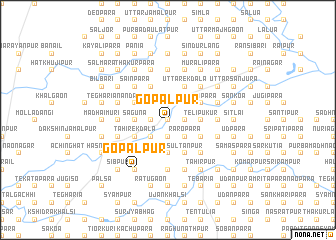 map of Gopālpur