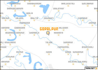 map of Gopālpur