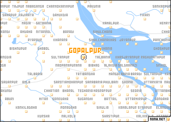 map of Gopālpur