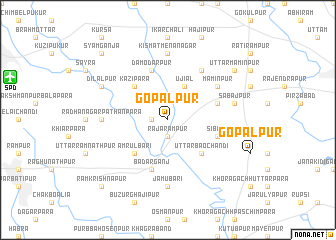 map of Gopālpur