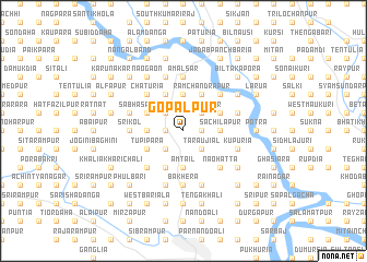 map of Gopālpur