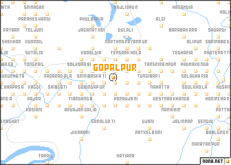 map of Gopālpur