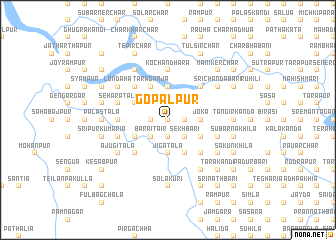 map of Gopālpur