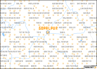 map of Gopālpur