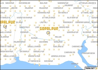 map of Gopālpur