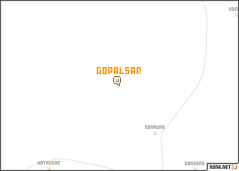 map of Gopālsar