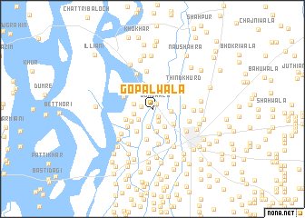 map of Gopālwāla