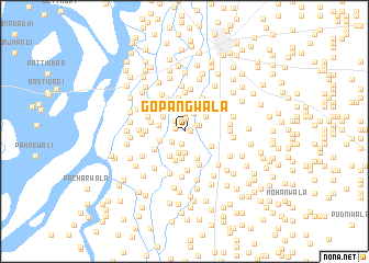 map of Gopāngwāla