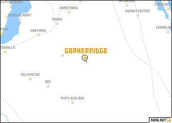 map of Gopher Ridge